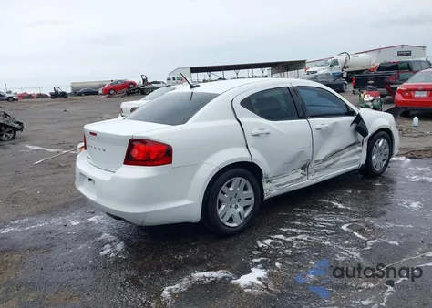 2012 Dodge Avenger Se from USA, damaged, VIN 1C3CDZABXCN259774